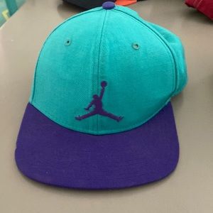 Air Jordan teal and purple baseball hat
